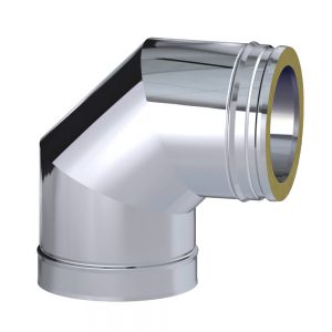 Dinak DW TWin Wall Stainless Steel 90 Degree Elbow