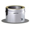 Dinak DW Twin Wall Stainless Steel Base Plate with Drain