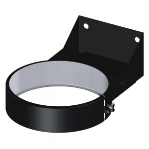 Dinak DWN Twin Wall Stainless Steel Black Adjustable Wall Support 70-120mm