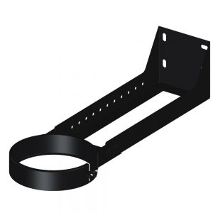 Dinak DWN Twin Wall Stainless Steel Black Cuttable Long Wall Support 250-430mm