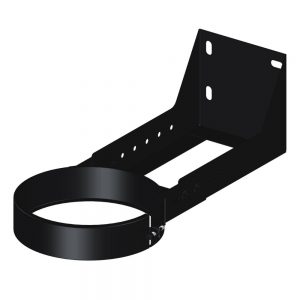 Dinak DWN Twin Wall Stainless Steel Black Cuttable Short Wall Support 100-250mm