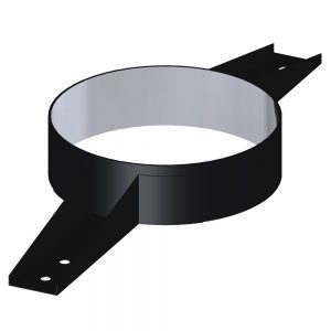 Dinak DWN Twin Wall Stainless Steel Black Double Slab Support - Rafter Support