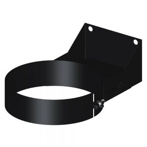 Dinak DWN Twin Wall Stainless Steel Black Flat Adjustable Wall Support 70-120mm