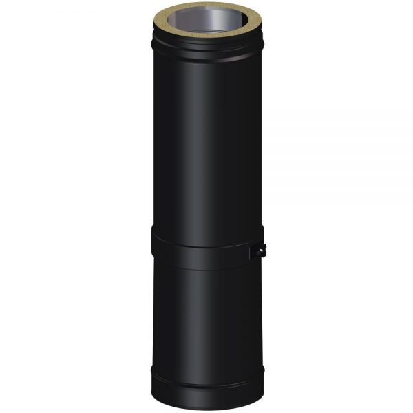 Dinak DWN Twin Wall Stainless Steel Black Long Adjustable Length 530-880mm