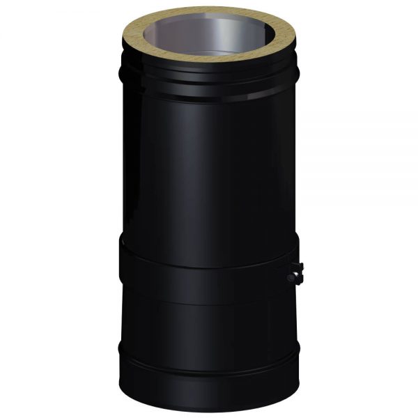 Dinak DWN Twin Wall Stainless Steel Black Short Adjustable Length 350-530mm
