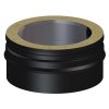 Dinak DWN Twin Wall Stainless Steel Black Soot Collector - End Cap