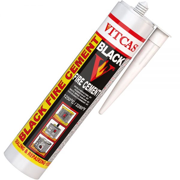 BLACK FIRE CEMENT VITCAS 1250°C 310ML