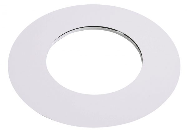 Dualinox Twin Wall Insulated Flue Pipe AISI 316 5″ (130 dia) Ventilated Ceiling Cover Ring (Painted Black)